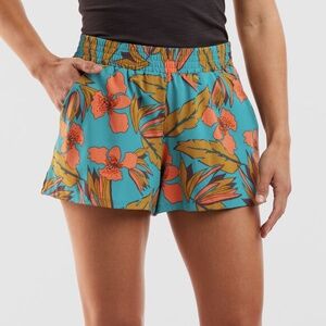 EUC – Toad & Co – Sunkissed Pull‑On Short – Seagrass Leaf Print – XL